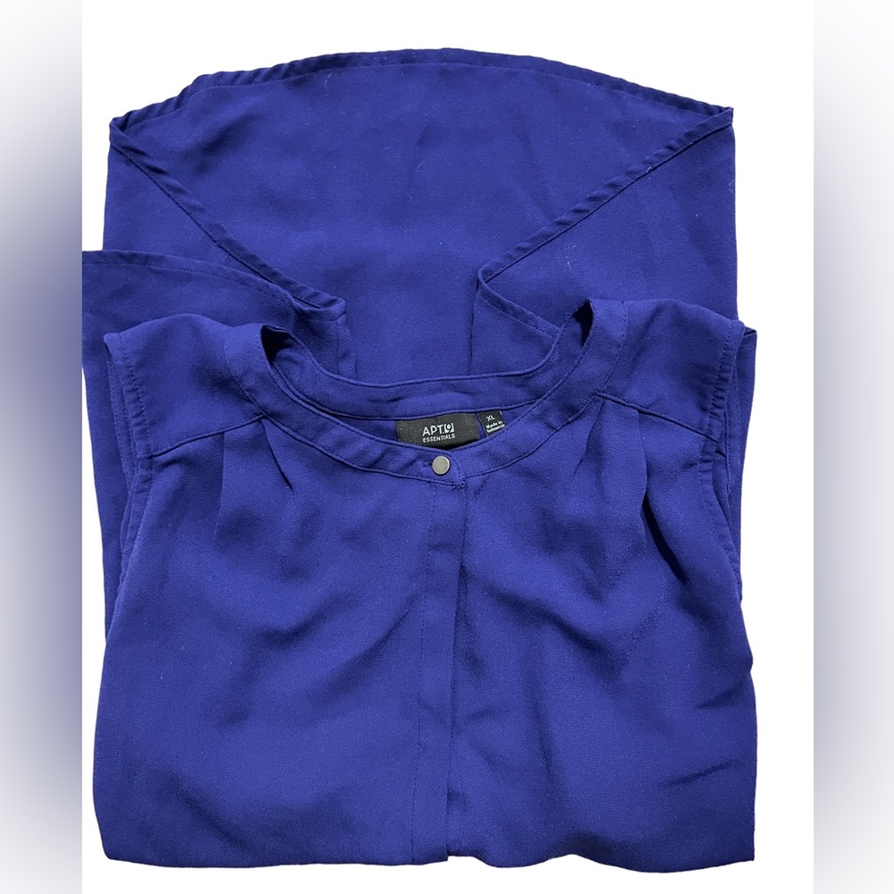 【🤑🛍️ANY 3 for $30 FIRM】 APT 9 essentials blue sleeveless blouse , size XL